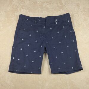 IZOD Women’s Navy Anchor Print Shorts Size 12